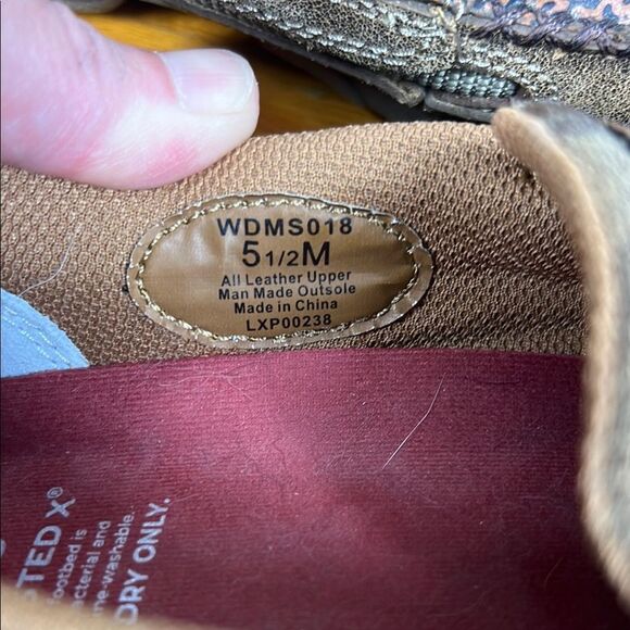 Twisted X Brown Loafers with Woven Leather Design - Picture 7 of 7